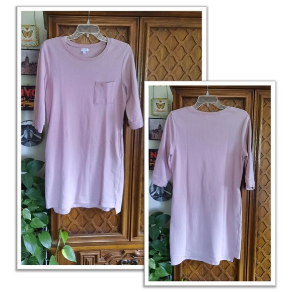 3/$15 Love Fire 3/4 Sleeve Sweater Dress with pockets - Blush Pink, Size M - Picture 16 of 16